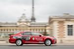 Skoda Superb Red Car in Tour de France 2015 года